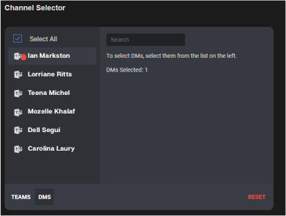 Delete all Microsoft Teams DMs
